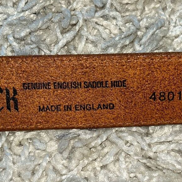 Vintage Pickwick Genuine English Saddle Hide Belt solid Brass Buckle 40 main image 11